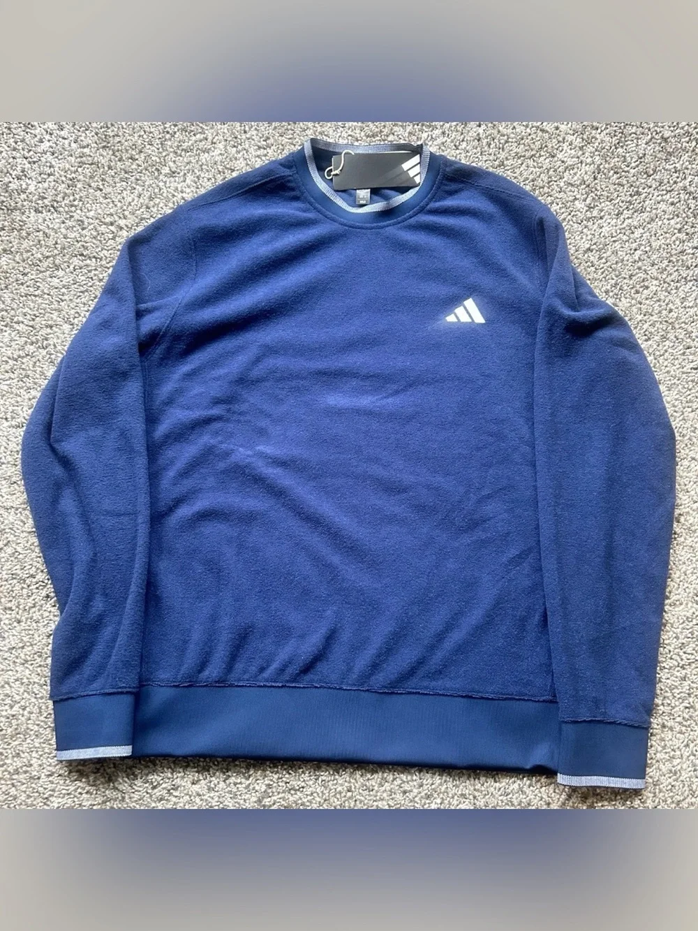 Adidas Ultimate365 Tour Crewneck Golf Sweatshirt Blue Men’s Size XL JW1618
